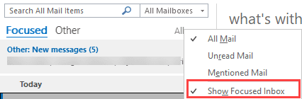 Turn Off Focused Inbox Outlook For Mac